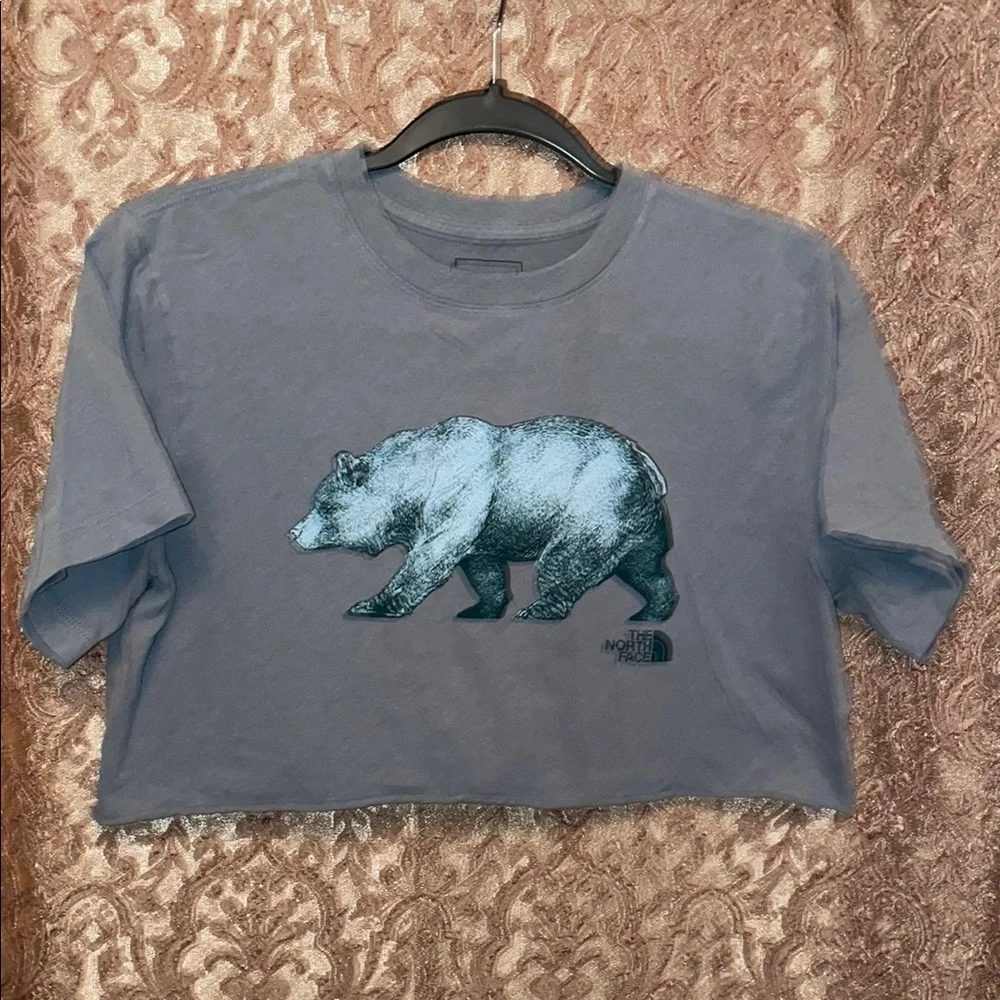 The North Face Gray Women's crop-top. Size Medium. - Picture 1 of 4